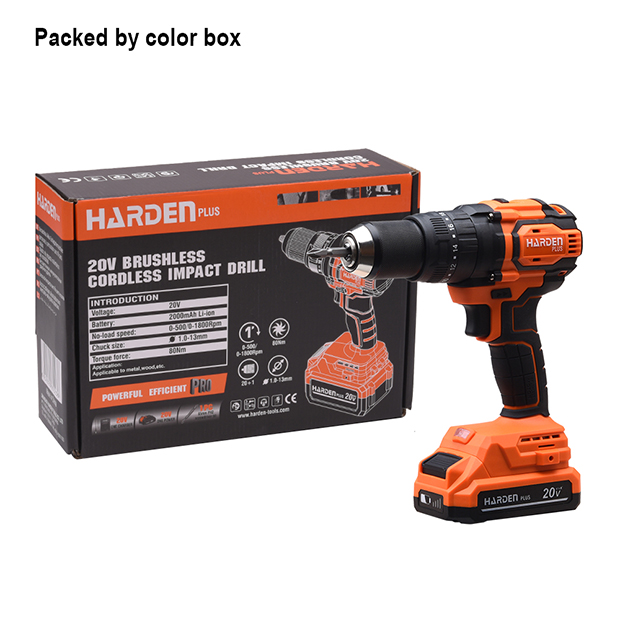 20V Brushless Cordless Impact Drill Shanghai Harden Tools Co. Ltd